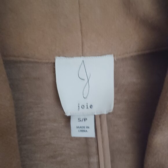 JOIE LIGHTWEIGHT OPEN FRONT LONGLINE SHAWL COLLAR TRENCH COAT STYLE JACKET - Picture 9 of 13